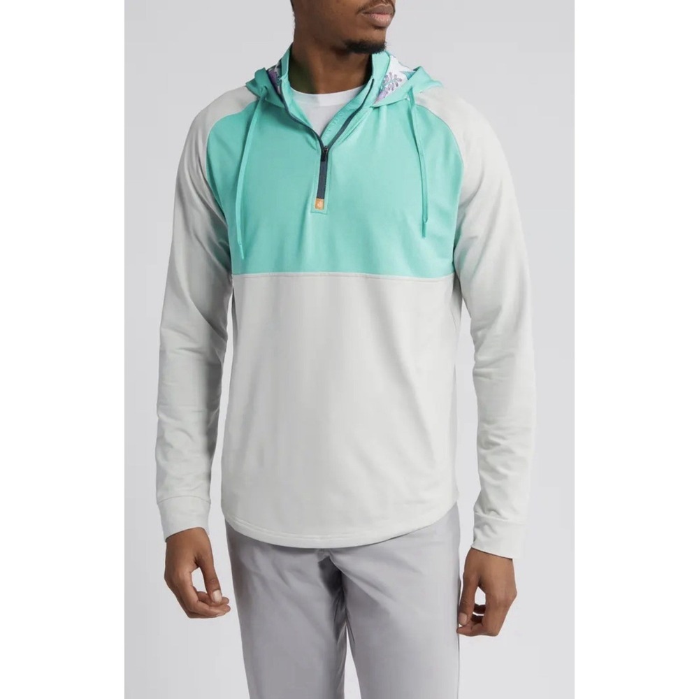 Swannies Logan‎ Half Zip Golf Performance Stretch Pullover Men Small Rio Secco